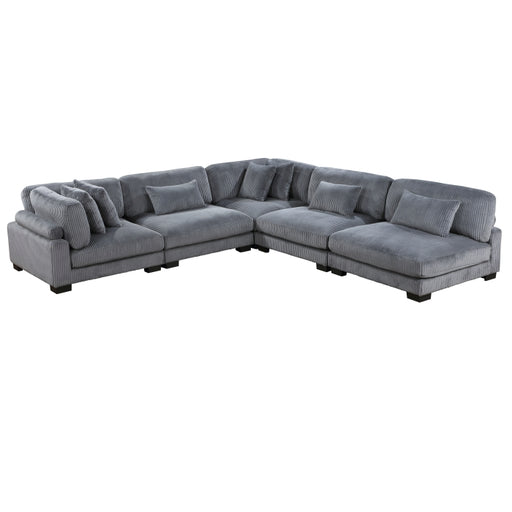 Homelegance - Traverse 5 Piece Modular Sectional - 8555GY*5SC - GreatFurnitureDeal