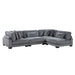 Homelegance - Traverse 4 Piece Modular Sectional - 8555GY*4SC - GreatFurnitureDeal
