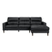 Homelegance - Lewes 2 Piece Sectional with Right Chaise in Black - 8566BLK*SC - GreatFurnitureDeal