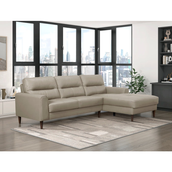 Homelegance - Lewes 2 Piece Sectional with Right Chaise in Latte - 8566LTE*SC - GreatFurnitureDeal