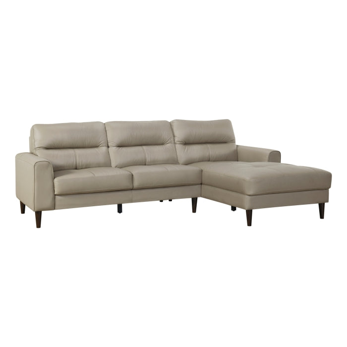 Homelegance - Lewes 2 Piece Sectional with Right Chaise in Latte - 8566LTE*SC - GreatFurnitureDeal