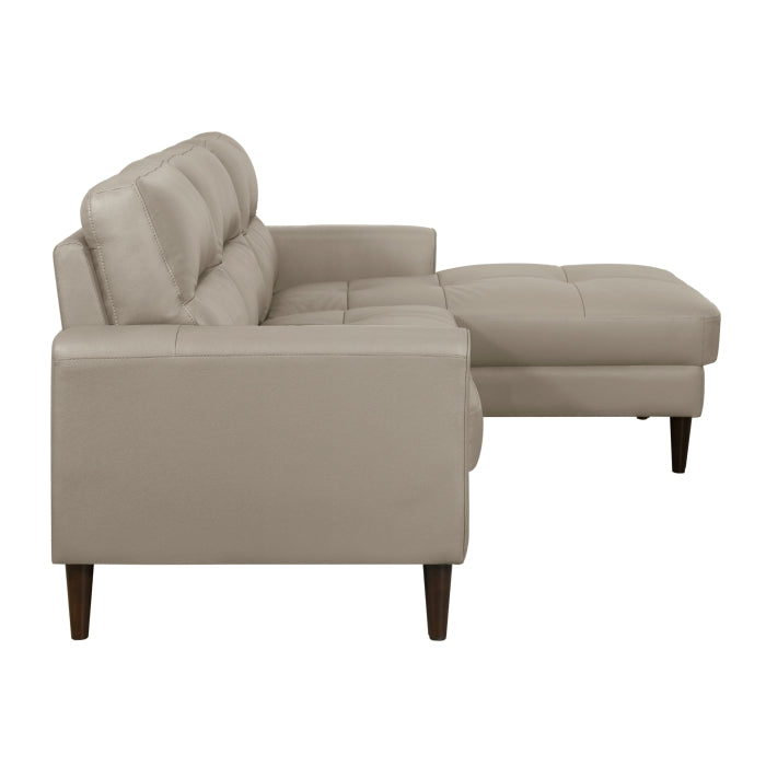 Homelegance - Lewes 2 Piece Sectional with Right Chaise in Latte - 8566LTE*SC - GreatFurnitureDeal