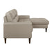 Homelegance - Lewes 2 Piece Sectional with Right Chaise in Latte - 8566LTE*SC - GreatFurnitureDeal