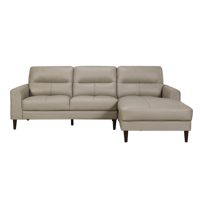 Homelegance - Lewes 2 Piece Sectional with Right Chaise in Latte - 8566LTE*SC - GreatFurnitureDeal