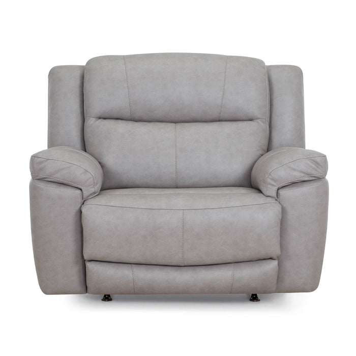 Franklin Furniture - 8578 Lancaster Power Rocker Recliner w/ Integrated USB Port in Limestone Light Gray - 8578-3580-07 - GreatFurnitureDeal