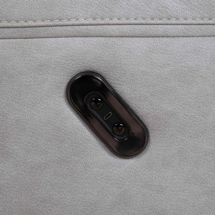 Franklin Furniture - 8578 Lancaster Power Rocker Recliner w/ Integrated USB Port in Limestone Light Gray - 8578-3580-07 - GreatFurnitureDeal