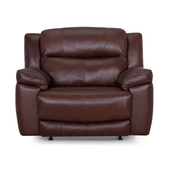 Franklin Furniture - 8578 Lancaster Leather Power Rocker Recliner w/ Integrated USB Port in Capri Chestnut - 8578-LM 87-10 - GreatFurnitureDeal