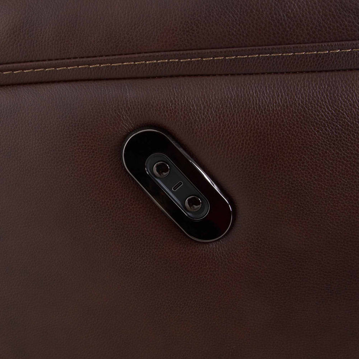 Franklin Furniture - 8578 Lancaster Leather Power Rocker Recliner w/ Integrated USB Port in Capri Chestnut - 8578-LM 87-10 - GreatFurnitureDeal