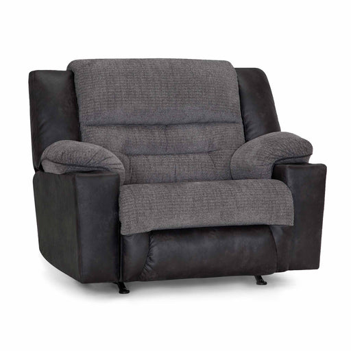 Franklin Furniture - 8592 Grant Rocker Recliner w/ Cupholder in Silverton Charcoal - 8592-1813-10 DT1935W-17/3826-04 - GreatFurnitureDeal