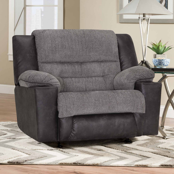 Franklin Furniture - 8592 Grant Rocker Recliner w/ Cupholder in Silverton Charcoal - 8592-1813-10 DT1935W-17/3826-04 - GreatFurnitureDeal