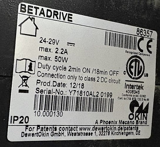 La-Z-Boy Power Recliner Linear Actuator Replacement Power Motor - Okin Betadrive 86357 - 10.000130 - GreatFurnitureDeal