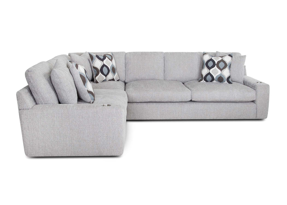 Franklin Furniture - 866 Venus 2 Piece Sectional Sofa in Blast N Dove - 86649-86628-DOVE - GreatFurnitureDeal