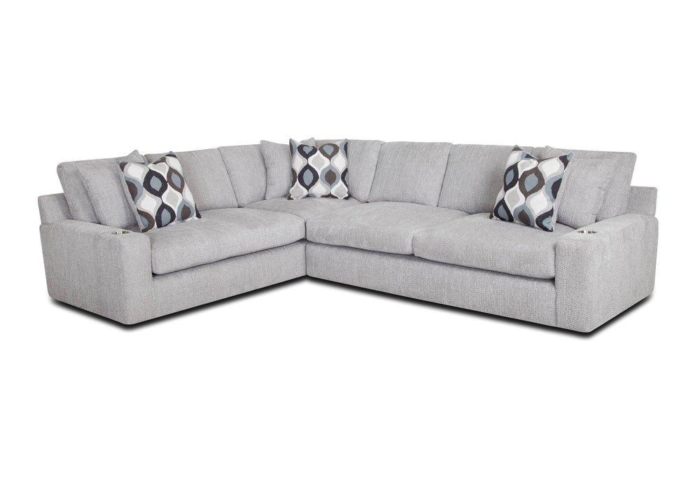 Franklin Furniture - 866 Venus 2 Piece Sectional Sofa in Blast N Dove - 86649-86628-DOVE - GreatFurnitureDeal