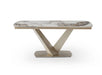 ESF Furniture - 93 - 8 Piece Dining Table Set in Golden Champagne - 93DININGTABLE-8SET - GreatFurnitureDeal