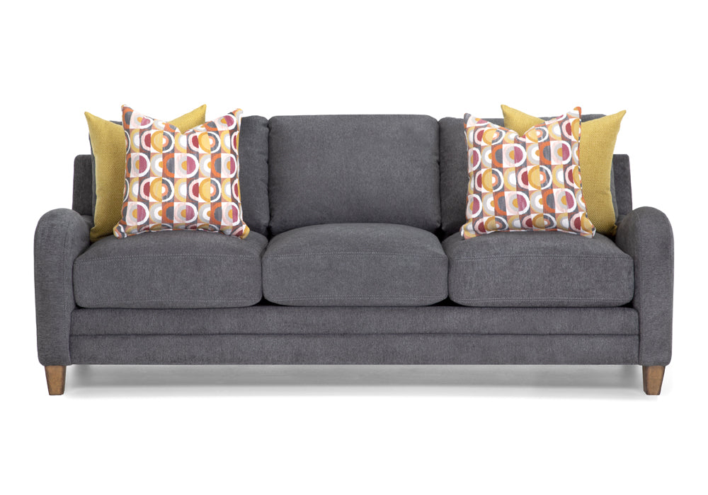 Franklin Furniture - Palmer Sofa in Ramy Charcoal - 87440-CHARCOAL