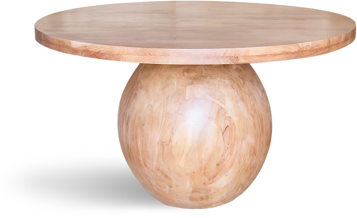Meridian Furniture - Halton 52" Natural Acacia Wood Dining Table - 875-T - GreatFurnitureDeal