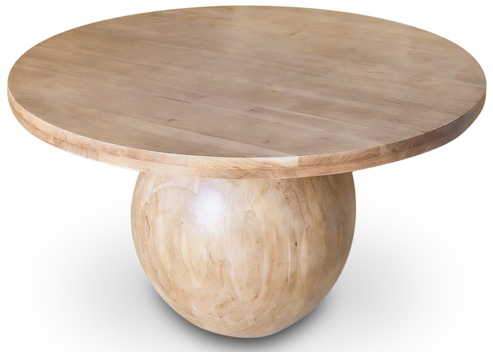 Meridian Furniture - Halton 52" Natural Acacia Wood Dining Table - 875-T - GreatFurnitureDeal