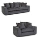 Franklin Furniture - Haswell 2 Piece Living Room Set in Charcoal - 87640-87688-2SET - GreatFurnitureDeal