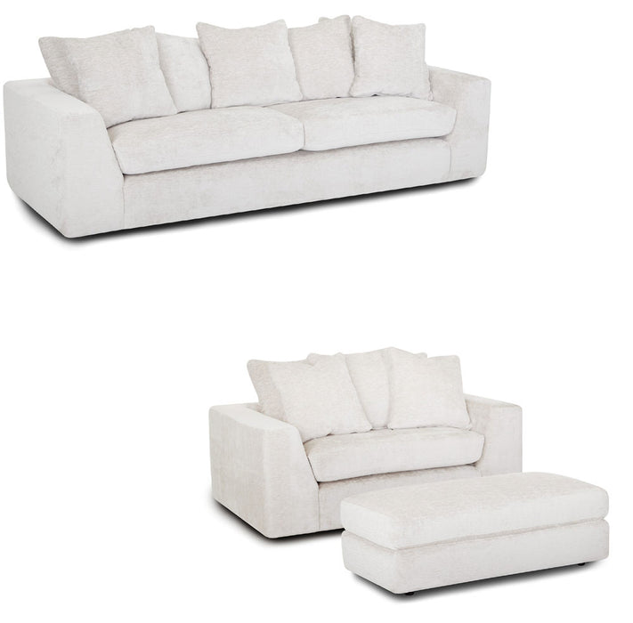 Franklin Furniture - Haswell 3 Piece Living Room Set in Haswell Mist - 87640-87688-87618-MIST