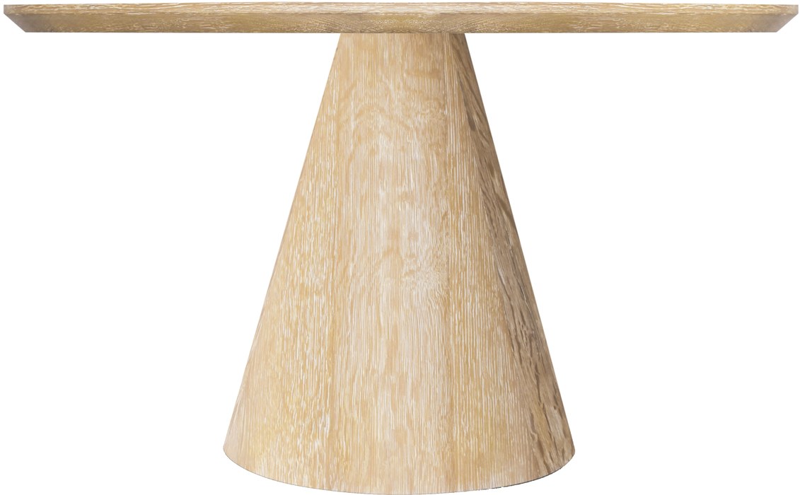 Meridian Furniture - Linette 52" White Oak Wood Dining Table - 877-T - GreatFurnitureDeal