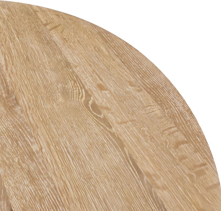 Meridian Furniture - Linette 52" White Oak Wood Dining Table - 877-T - GreatFurnitureDeal