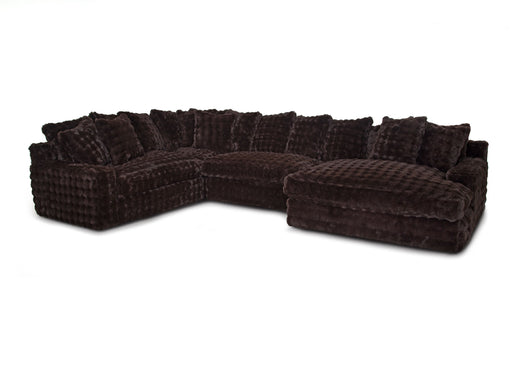 Franklin Furniture - Angel 4 Piece Sectional Sofa in Marshmallow Chocolate - 87859-804-869-886 - GreatFurnitureDeal