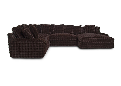 Franklin Furniture - Angel 4 Piece Sectional Sofa in Marshmallow Chocolate - 87859-804-869-886 - GreatFurnitureDeal