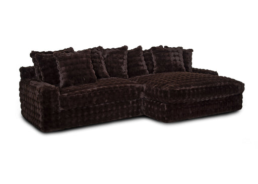 Franklin Furniture - Angel 2 Piece Sectional Sofa in Marshmallow Chocolate - 87859-87886 - GreatFurnitureDeal