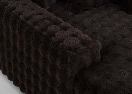 Franklin Furniture - Angel 3 Piece Sectional Sofa in Marshmallow Chocolate - 87859-804-87860 - GreatFurnitureDeal