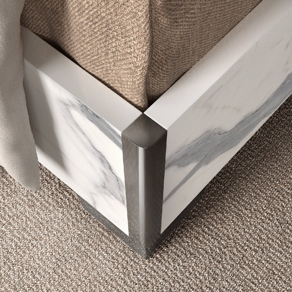 ESF Furniture Anna 6 Piece Queen Bedroom Set in WhiteGrey ANNASTA