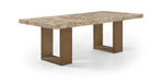 Meridian Furniture - Ananda 84" Brown Genuine Marble Dining Table - 88040-DT84 - GreatFurnitureDeal