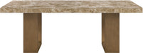 Meridian Furniture - Ananda 84" Brown Genuine Marble Dining Table - 88040-DT84 - GreatFurnitureDeal
