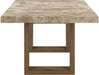 Meridian Furniture - Ananda 84" Brown Genuine Marble Dining Table - 88040-DT84 - GreatFurnitureDeal