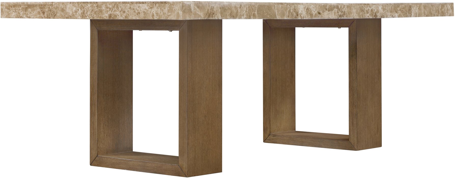 Meridian Furniture - Ananda 84" Brown Genuine Marble Dining Table - 88040-DT84 - GreatFurnitureDeal