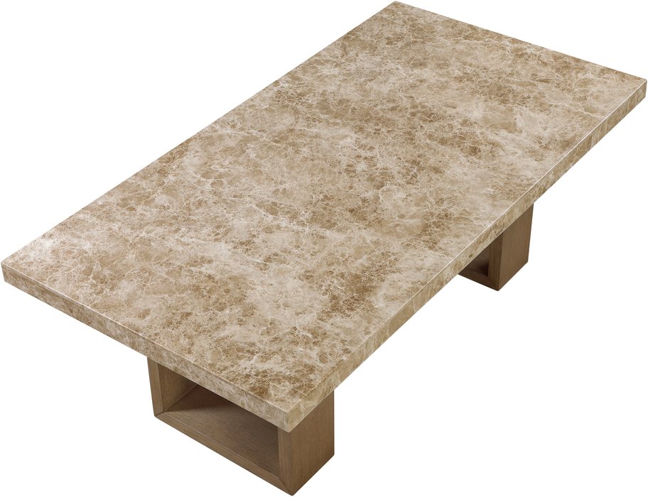 Meridian Furniture - Ananda 84" Brown Genuine Marble Dining Table - 88040-DT84 - GreatFurnitureDeal