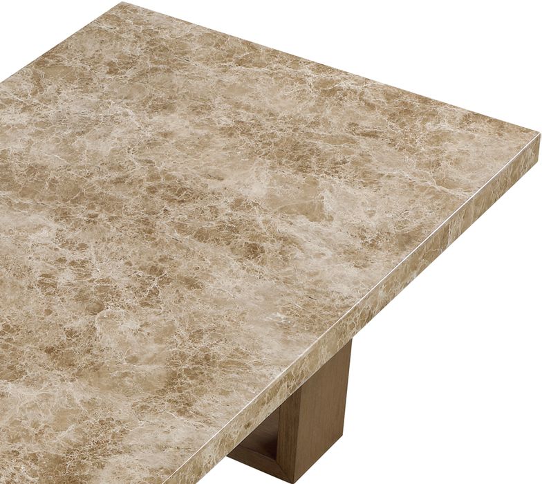 Meridian Furniture - Ananda 84" Brown Genuine Marble Dining Table - 88040-DT84 - GreatFurnitureDeal