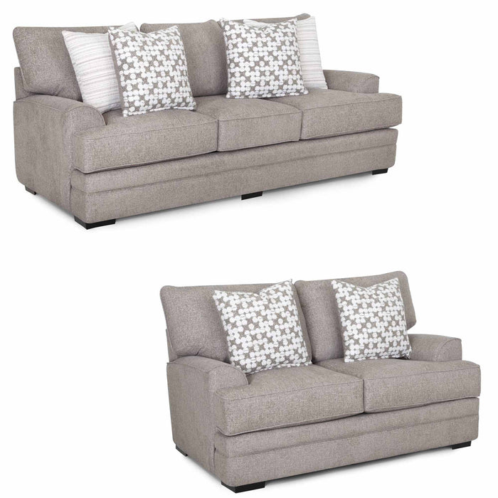 Franklin Furniture - 881 Ashton 2 Piece Sofa Set in Kittery Pewter - 88140-88120-PEWTER