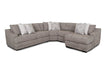 Franklin Furniture - 893 Florence 3 Piece Sectional Sofa in Fantasia Shadow - 89359-89399-89314 - GreatFurnitureDeal
