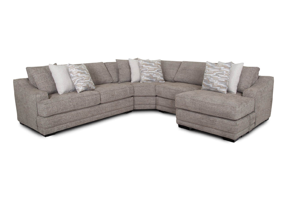 Franklin Furniture - 893 Florence 3 Piece Sectional Sofa in Fantasia Shadow - 89359-89399-89314 - GreatFurnitureDeal