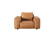 American Eagle Furniture - EK8008 Medium Brown Full Leather 3 Piece Living Room Set - EK8008-MB-SLC - GreatFurnitureDeal