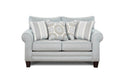 Southern Home Furnishings - Grande Mist Sofa Set in Grey - 1140 1141 1143 Grande Mist - GreatFurnitureDeal