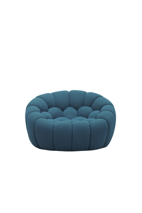 VIG Furniture - Divani Casa Yolonda - Modern Curved Dark Teal Fabric Sofa Set - VGEV2126C-SET-C-15