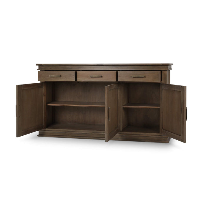 Bramble - Williamson Sideboard w/ 3 Doors in Straw Wash - 90023STW----- - GreatFurnitureDeal