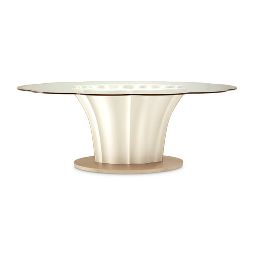 AICO Furniture - London Place Entry Table in Creamy Pearl - 9004227-112 - GreatFurnitureDeal