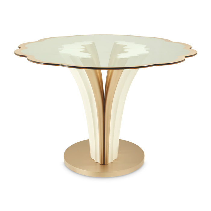 AICO Furniture - London Place Entry Table in Creamy Pearl - 9004227-112