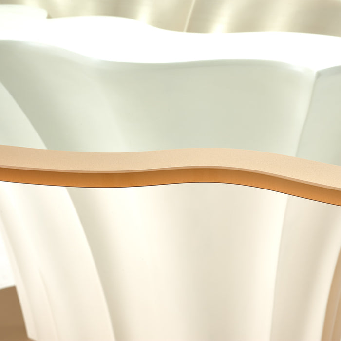 AICO Furniture - London Place Entry Table in Creamy Pearl - 9004227-112
