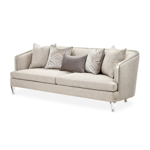 AICO Furniture - Camden Court"Sofa-Flax"Platinum - 9005815-FLAX-125 - GreatFurnitureDeal
