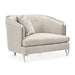 AICO Furniture - Camden Court"Chair and Half-Flax"Platinum - 9005838-FLAX-125 - GreatFurnitureDeal