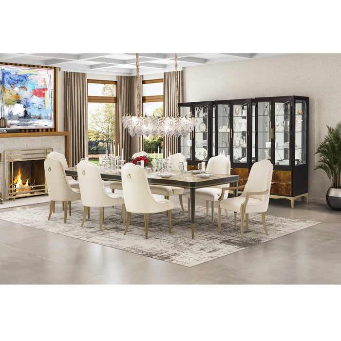 AICO Furniture - Malibu Crest Rectangular Dining Table in Crotch Mahogany - 9007000-411