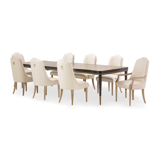 AICO Furniture - Malibu Crest Rectangular Dining Table in Crotch Mahogany - 9007000-411 - GreatFurnitureDeal